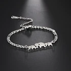 Skyrim милый слон регулируемые браслеты для женщин девушек из нержавеющей стали три слона Шарм браслет Ювелирные изделия Подарки 2022