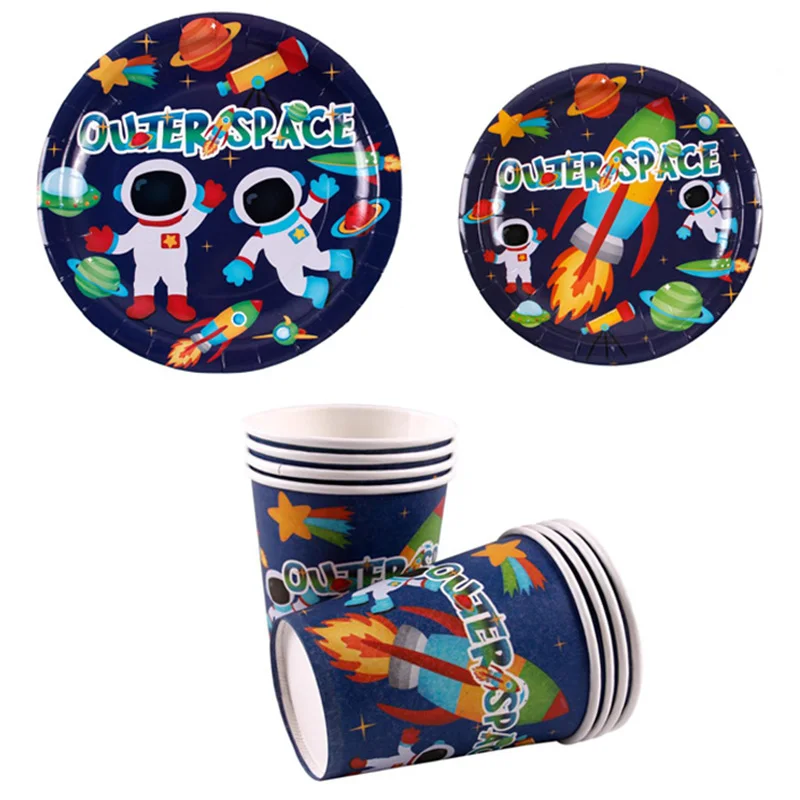 Милая Вселенная космос вечерние посуда тарелка салфетки флаг воздушный шар для