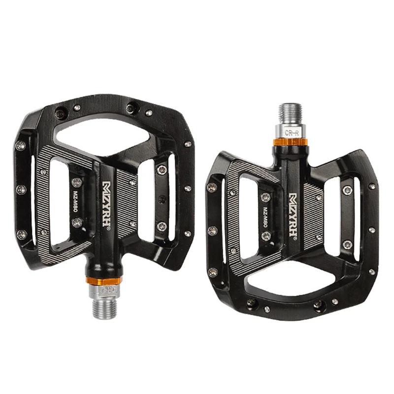 

1 Pair Road Bike Pedals Aluminum Alloy Die-casting Needle Bear Bearings Pedal