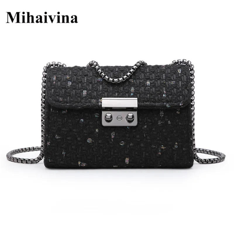 Mihaivina Weave модная простая маленькая квадратная сумка женская дизайнерская 2019
