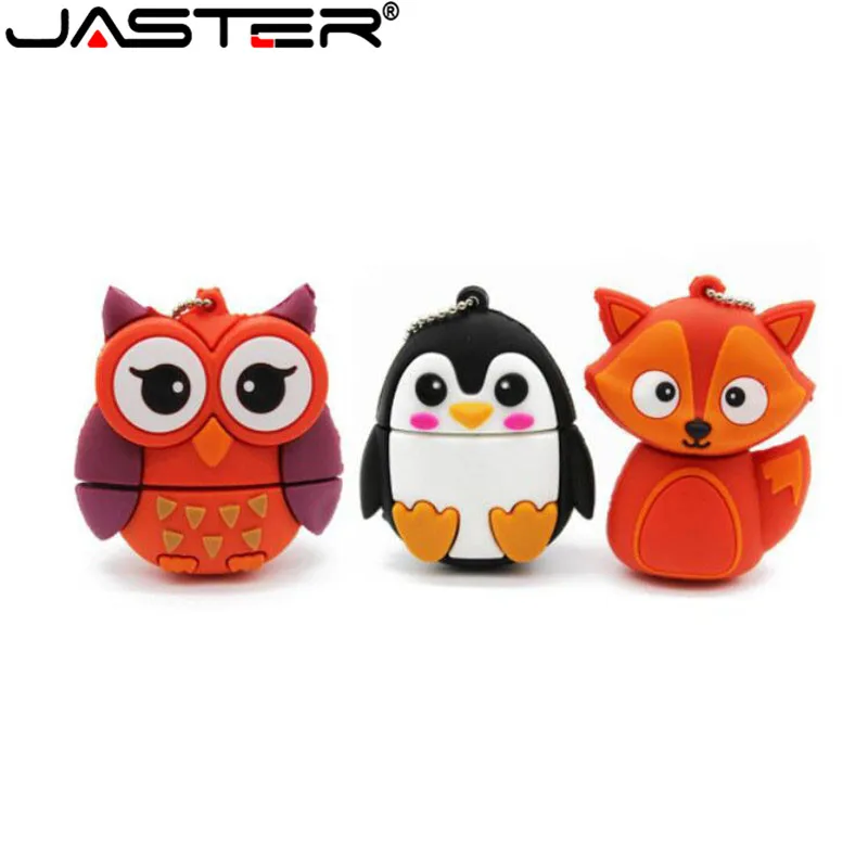JASTER Лидер продаж! Милый мини флеш накопитель с рисунком пингвина флэш usb флешка 4