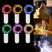 waterproof fairy light cr2032 battery powered led mini christmas light copper wire string light for wedding xmas garland party