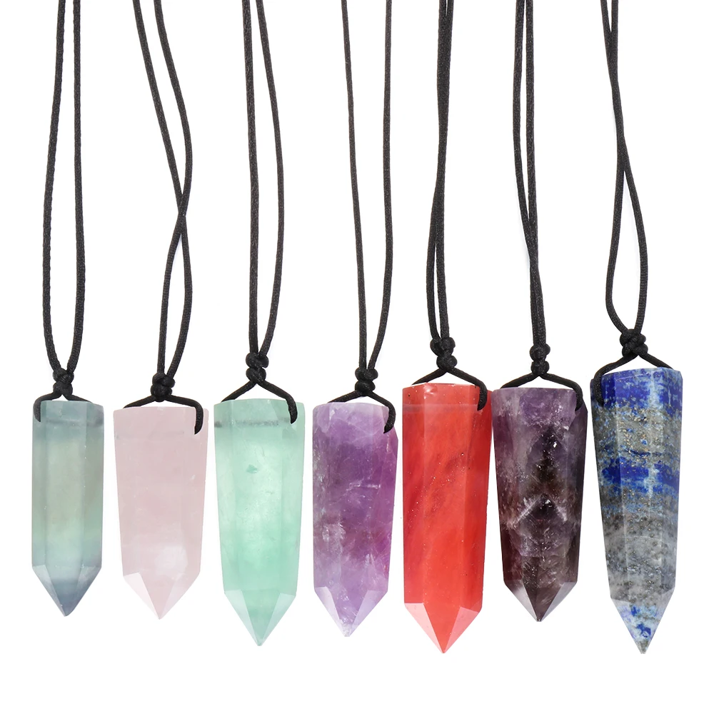 Рейки Исцеление с украшением в виде больших пуль маятник флюорит камень кварц