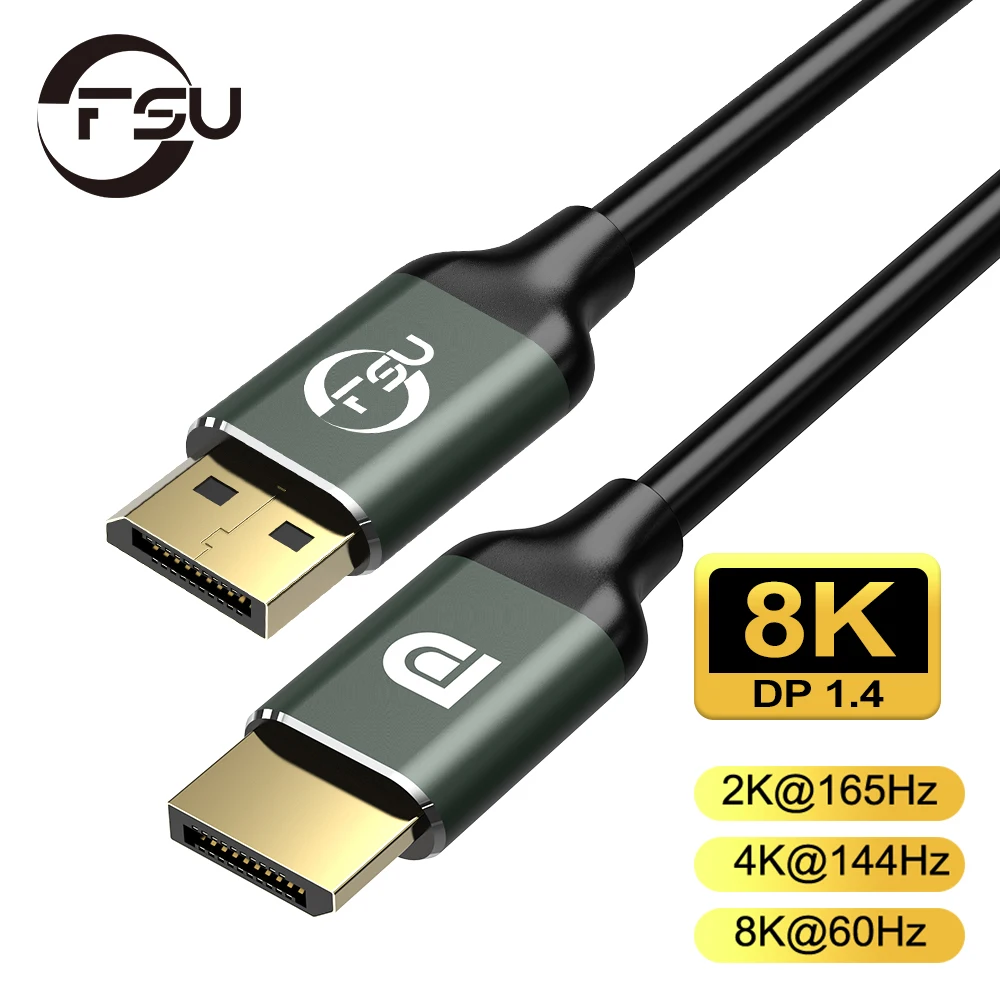 FSU порт дисплея 1 4 кабель 8K 4K HDR 144Hz 165Hz адаптер портов для видео ПК ноутбука TV DP 2 |