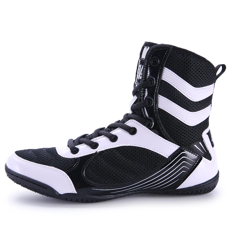 

Fighting shoes men's weight lifting high top gym fighting boxing training wrestling boots professional women's Sanda shoes