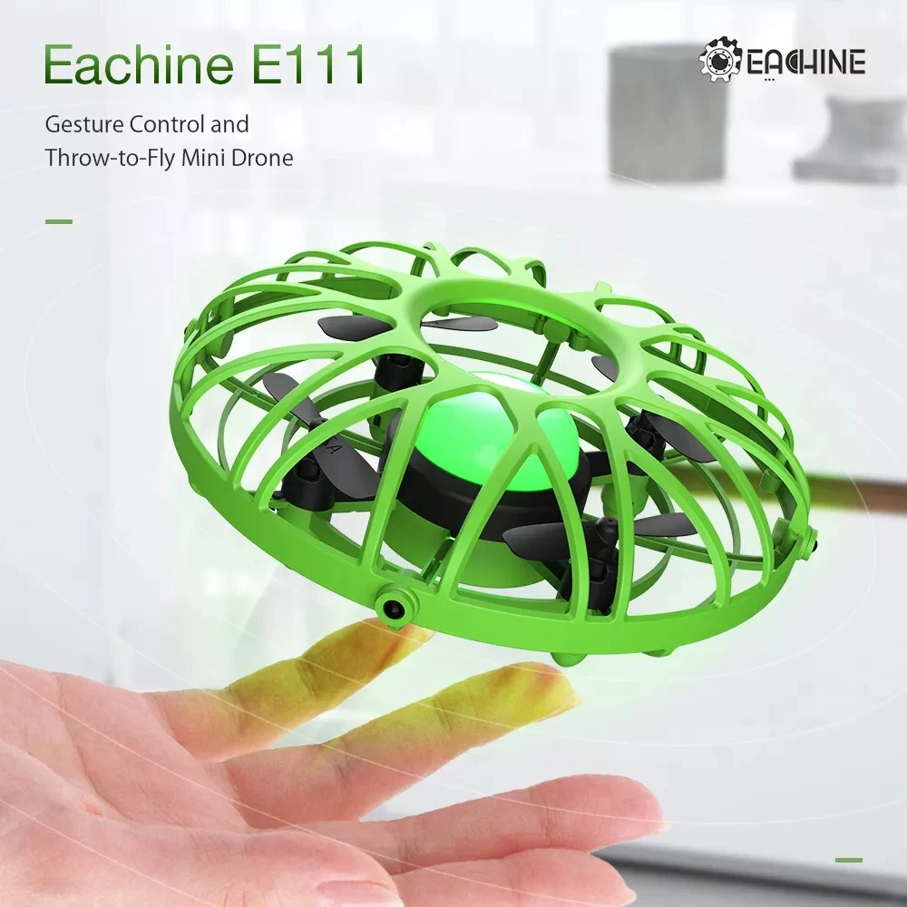 Eachine E111 мини-Дрон ручной летающий самолет Квадрокоптер электронная модель инфракрасная индукция Intlligent RC игрушки для детей