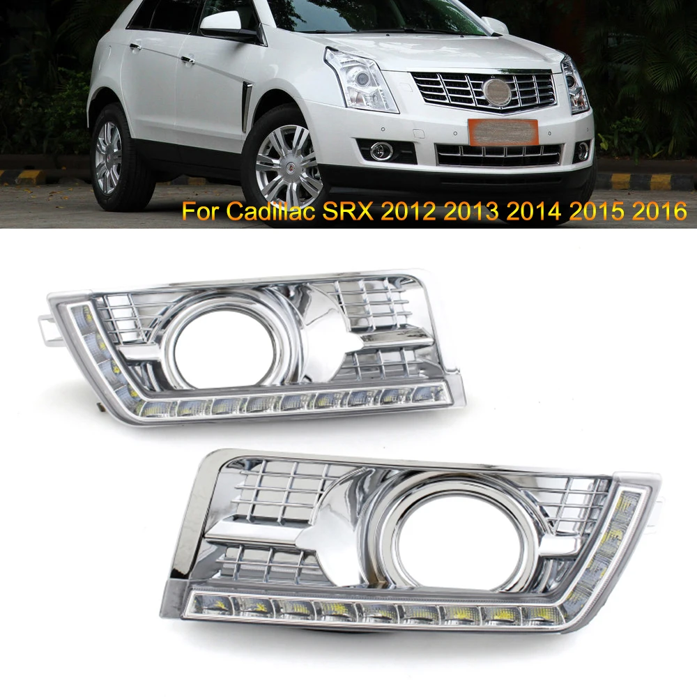 2 шт. автомобисветодиодный светодиодные дневные ходовые огни для Cadillac SRX 2012 2013 2014