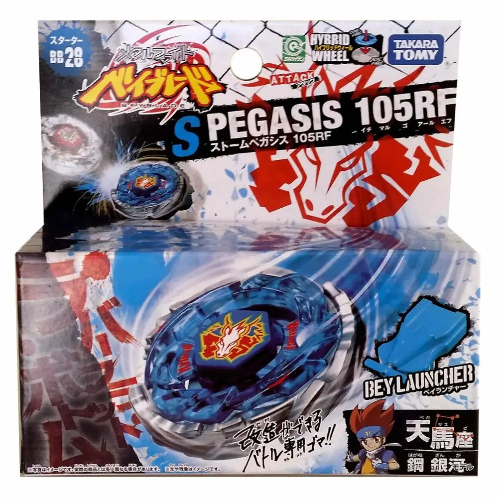 Бесплатная доставка в наличии 100% оригинал Takara Tomy Beyblade BB28 Storm Pegasis 105RF подарки на