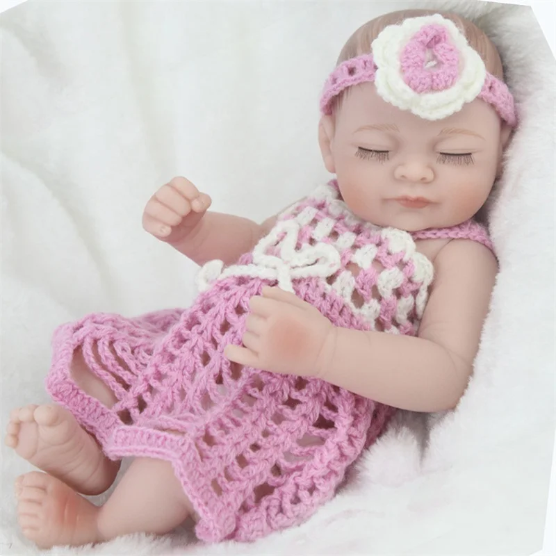 

28 см Reborn Baby Doll для всего тела силиконовые куклы для новорожденных и малышей дешевые реалистичные Reborn переделки Новорожденные малыши, детски...