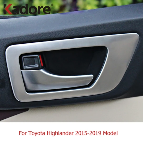 Для Toyota Highlander- матовая ручка двери автомобиля отделка двери Чаша Украшение Рамка Покрытие для интерьера