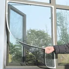 Кухонная противомоскитная сетка от насекомых, самоклеящаяся сетка для защиты окон в помещении, дверная занавеска с лентой, противомоскитная сетка