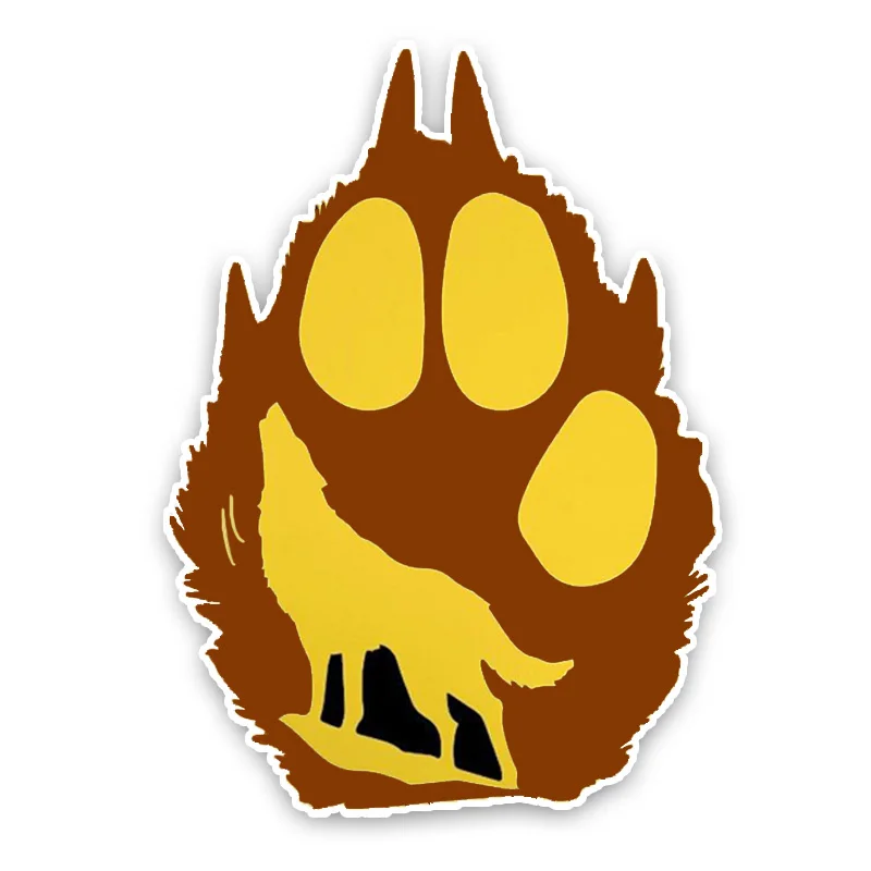 

Personality Interesting Wolf Paw Cartoon Lovely Colored Car Sticker Fuel Tank Cap Motorcycle Decoration Graphic PVC17x12cm