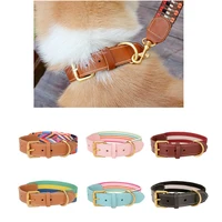 cat collar safety puppy collar chihuahua solid dog collar for cats kitten pet cat collars adjustable pet leash cat lead supplies