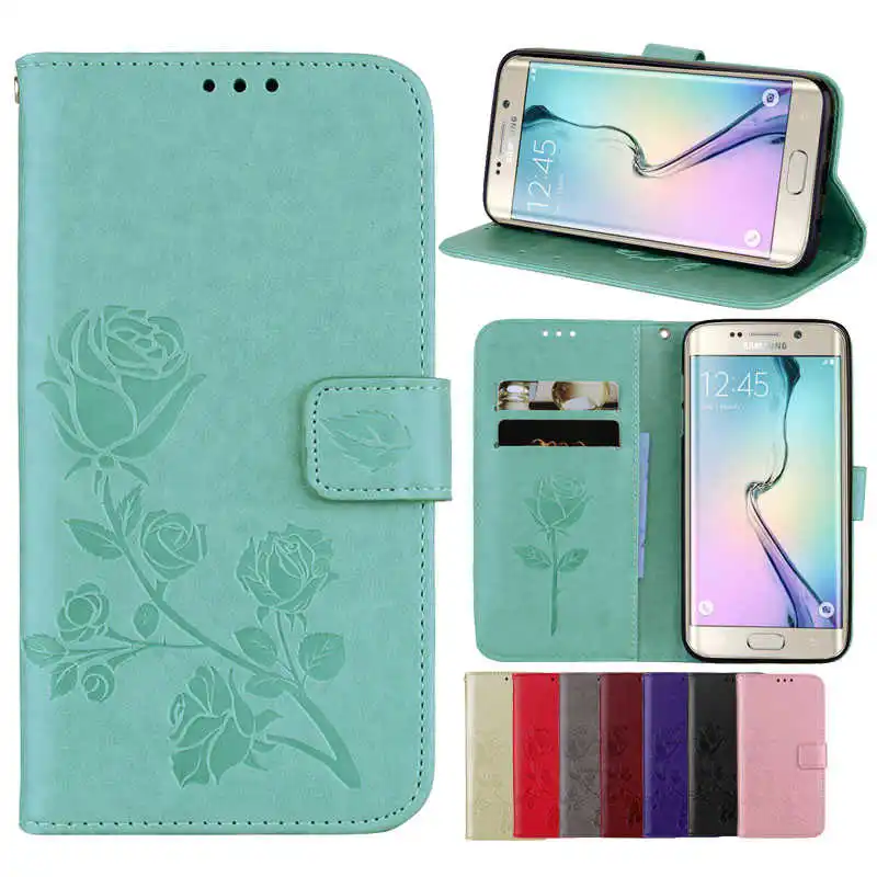 

Luxury Wallet Case For Samsung Galaxy S6 Edge Case Cover Flip Leather Phone Case for Samsung Galaxy S6 Edge Mobile Phone bag