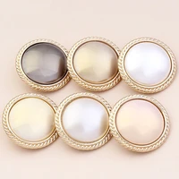 10pcs high grade pearl coat buttons sweater pajamas exquisite fashion clothing decoration large metal button accessories