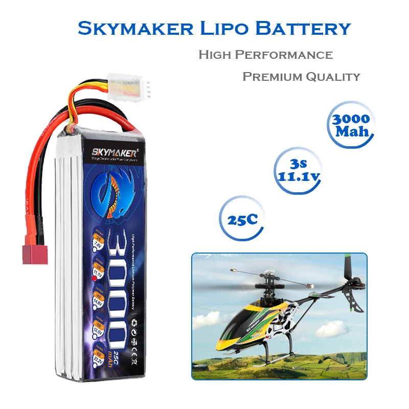 111 v 3000mah 3s lipo батарея 25c max 50c xt60 t вилка для ра