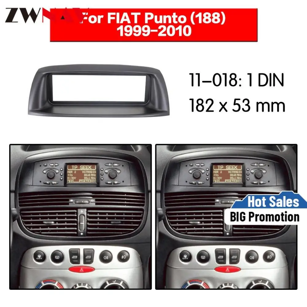 Рамка для автомобильного DVD плеера FIAT Punto 188 1999 2010 1DIN автомобильное радио