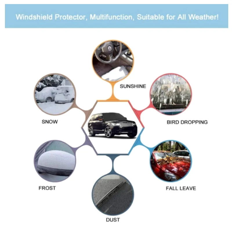 

Hot Car Windshield Snow Cover Sunshade Protector Visor Block Shields Cover J99