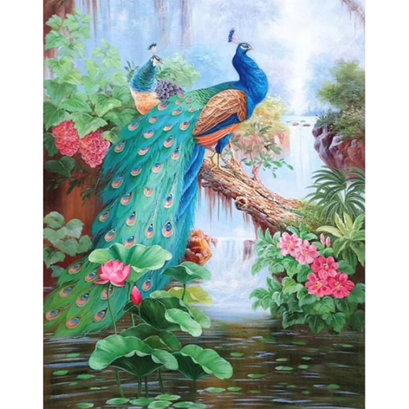 

Diamond Painting 5D DIY 2021 Diamond Embroidery Cross Stitch Peacock Diamond Picture of Rhinestones Home Decor Handmade Gift