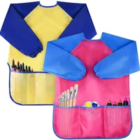 childrens art painting long sleeved apron blouse effective protective design overall size waterproof blouse