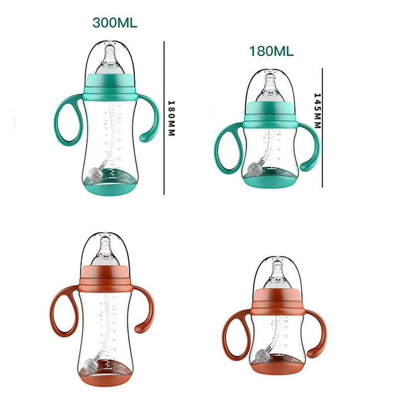 

Cute Baby Bottle Silicone Straw Water Drink Bottles For Baby Milk Feeder Set Baby Feeding Bottle Newborn Baby Bottle Spoon