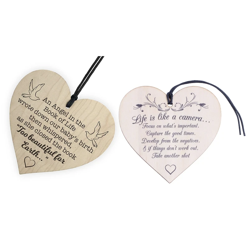 2 шт. деревянный подвешивание: 1 &quotЖизнь как камера&quot знак налета подарок