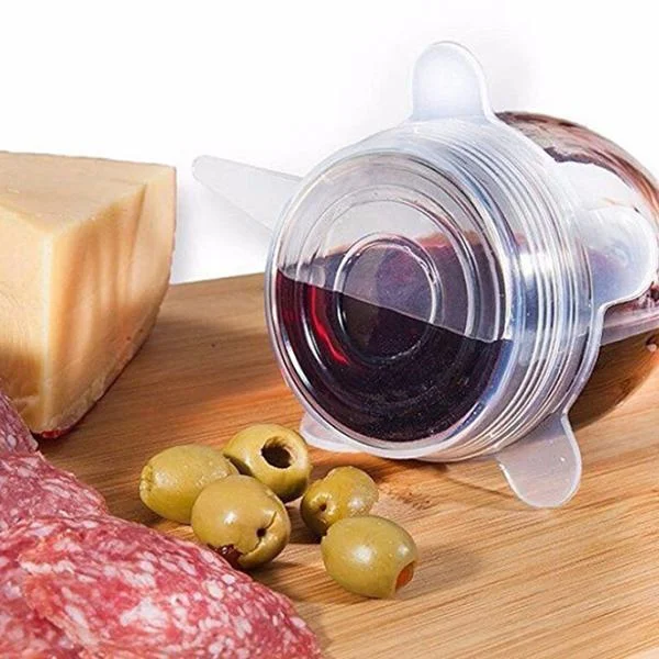 Многоразовая силиконовая крышка для еды крышки растягивающиеся из Всемирной