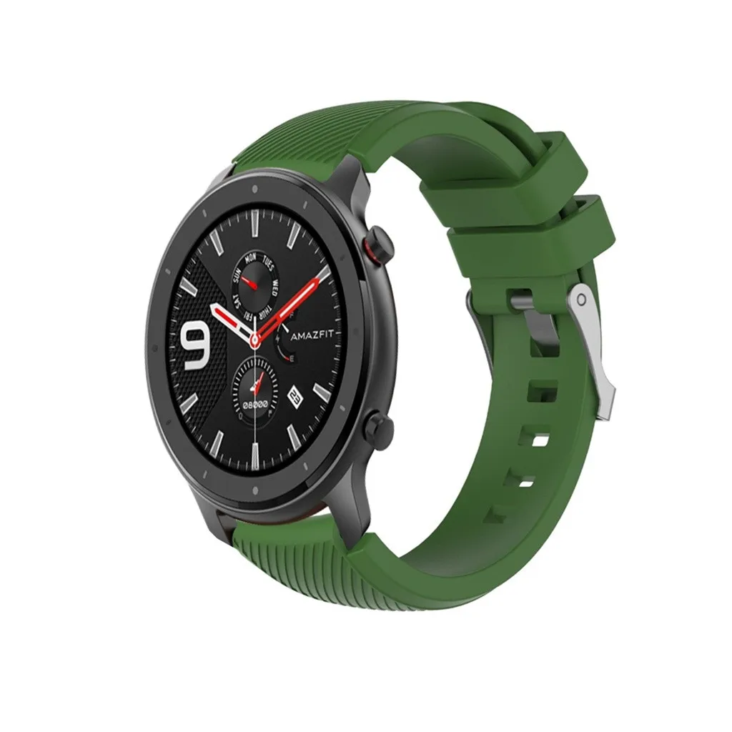 Ouhaobin 22 мм силиконовый сменный ремешок для Xiaomi Huami Amazfit GTR 47 мм Смарт-часы correa для Amazfit gtr ремешок 910#2