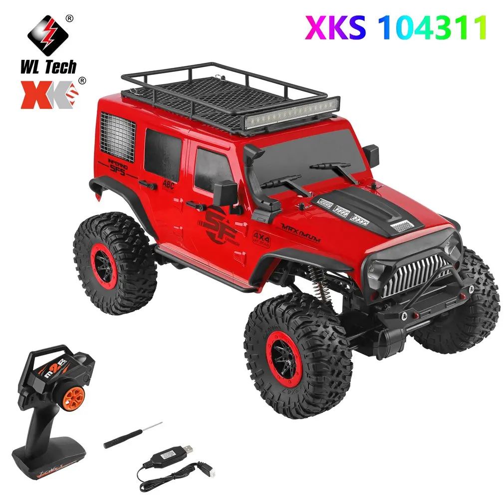 

WLtoys 104311 RC Car 2.4G 1/10 4WD Big Funny Car SUV Brushed Motor Remote Control Off-road Crawler Car