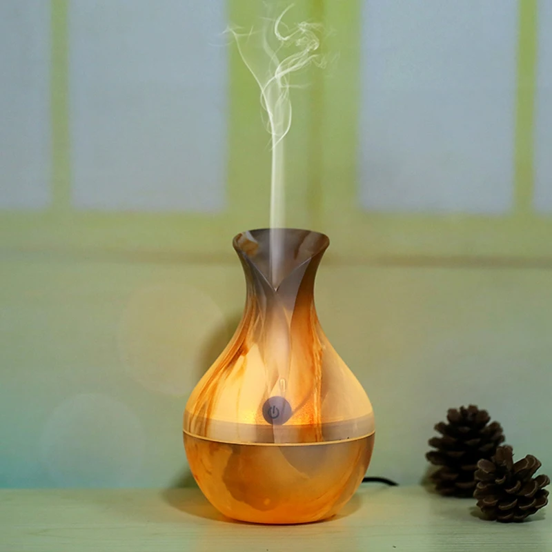 New 130Ml Usb Ultrasonic Air Humidifier Diffusers Aromatherapy Essential Oil Diffuser Plating For Home Office | Бытовая техника