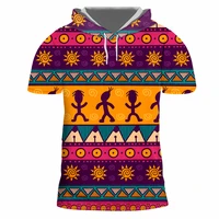ifpd eu size summer men casual print cartoons totem pattern 3d hooded t shirt oversize femme hiphop short sleeve tshirt dropship