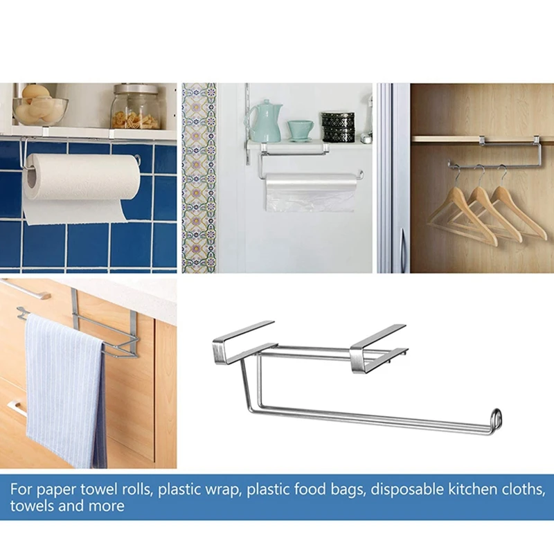 

Paper Towel Holder Under Cabinet Paper Towel Holder with Kitchen Storage Racks Blue