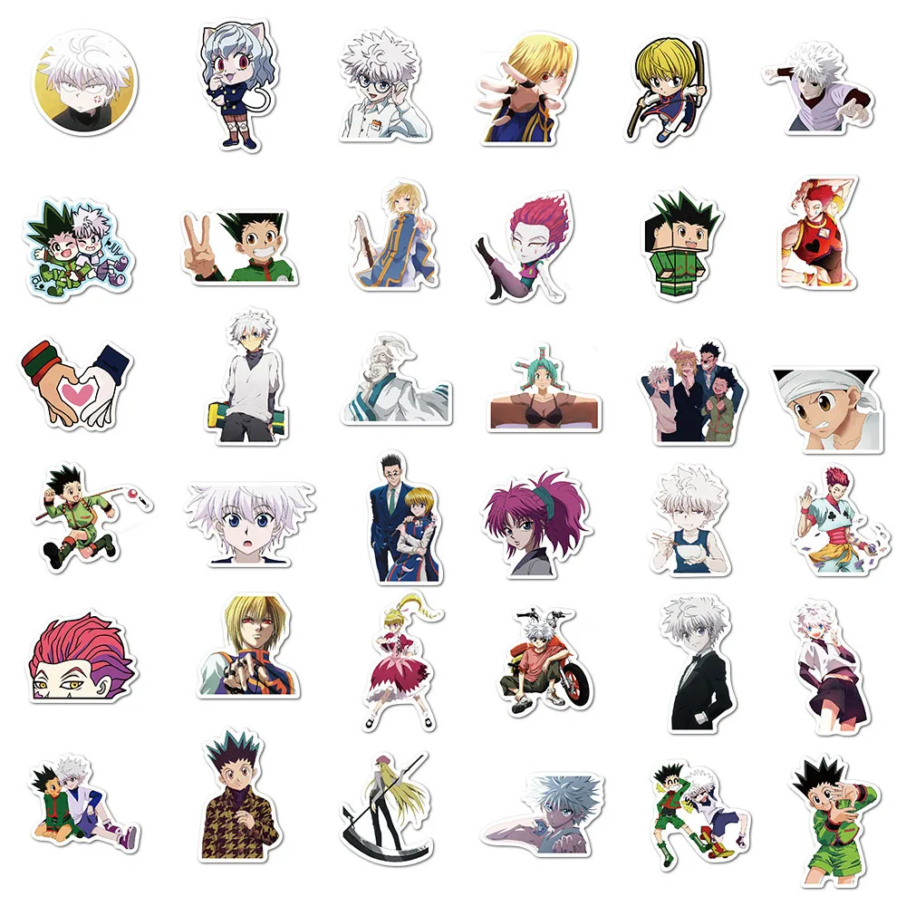 

10/50/100pcs HUNTER X HUNTER Anime Stickers Waterproof PVC Decal For Car Laptop Suitcase Skateboard Motorcycle For Teens Kids