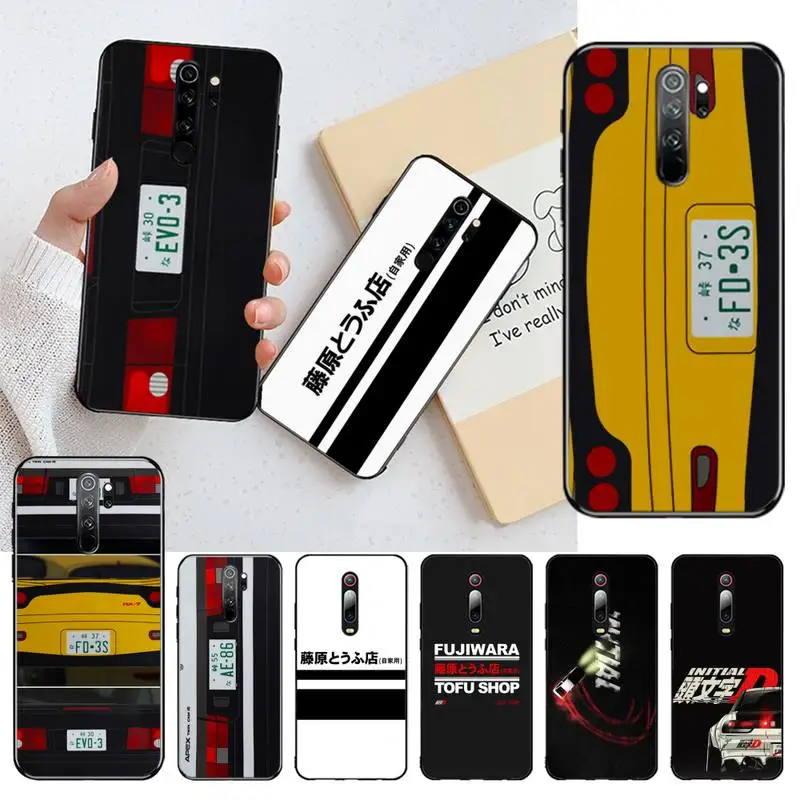 Чехол CUTEWANAN INITIAL D AE86 для телефона Redmi Note 8 8A 8T 7 6 6A 5 5A 4 4X 4A Go Pro|Бамперы| |