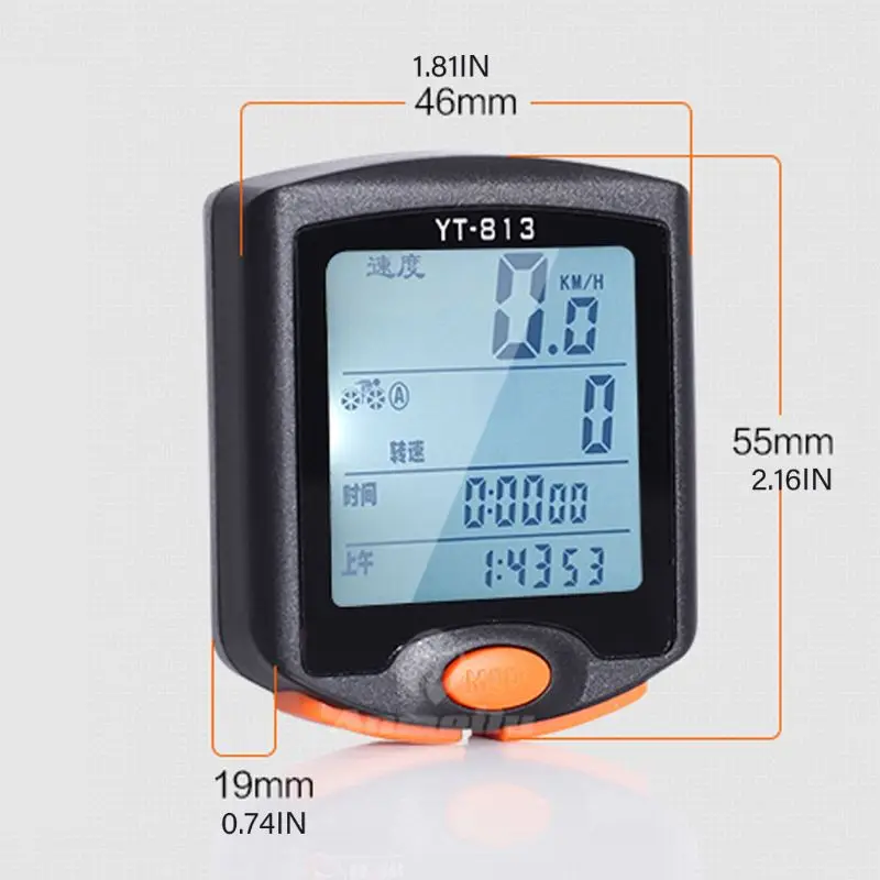 

Waterproof Cycling Bicycle Odometer Wired/Wireless Bike Speedometer Computer LCD