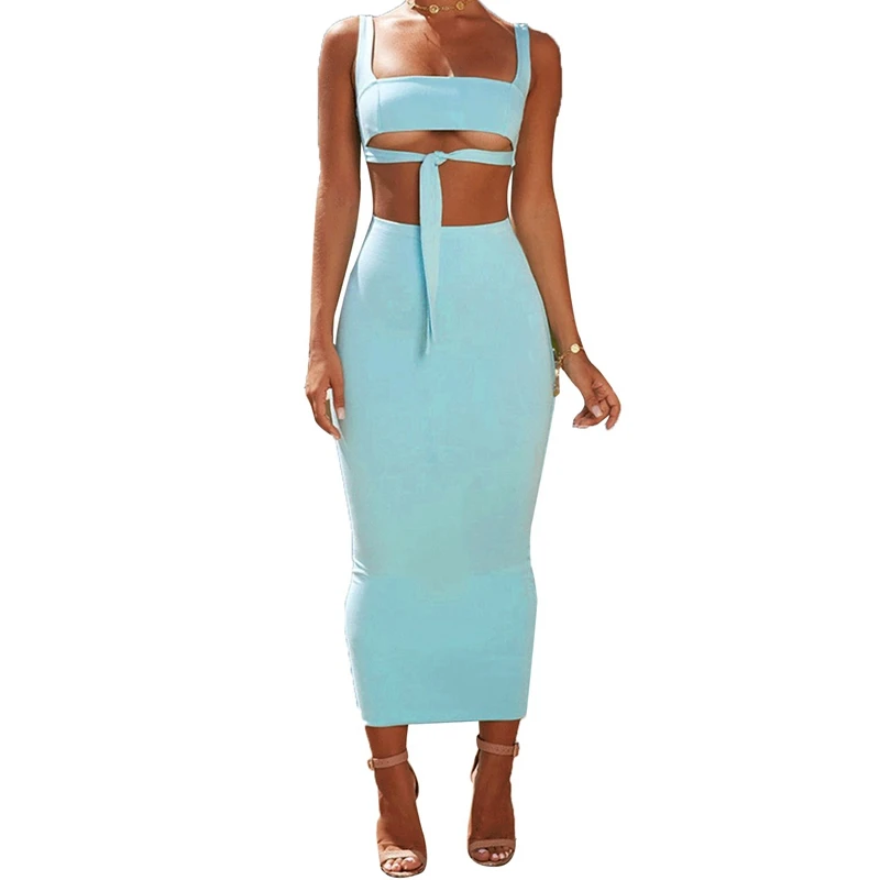 Женские Сексуальные вечерние жилеты женские летние платья на шнуровке из двух