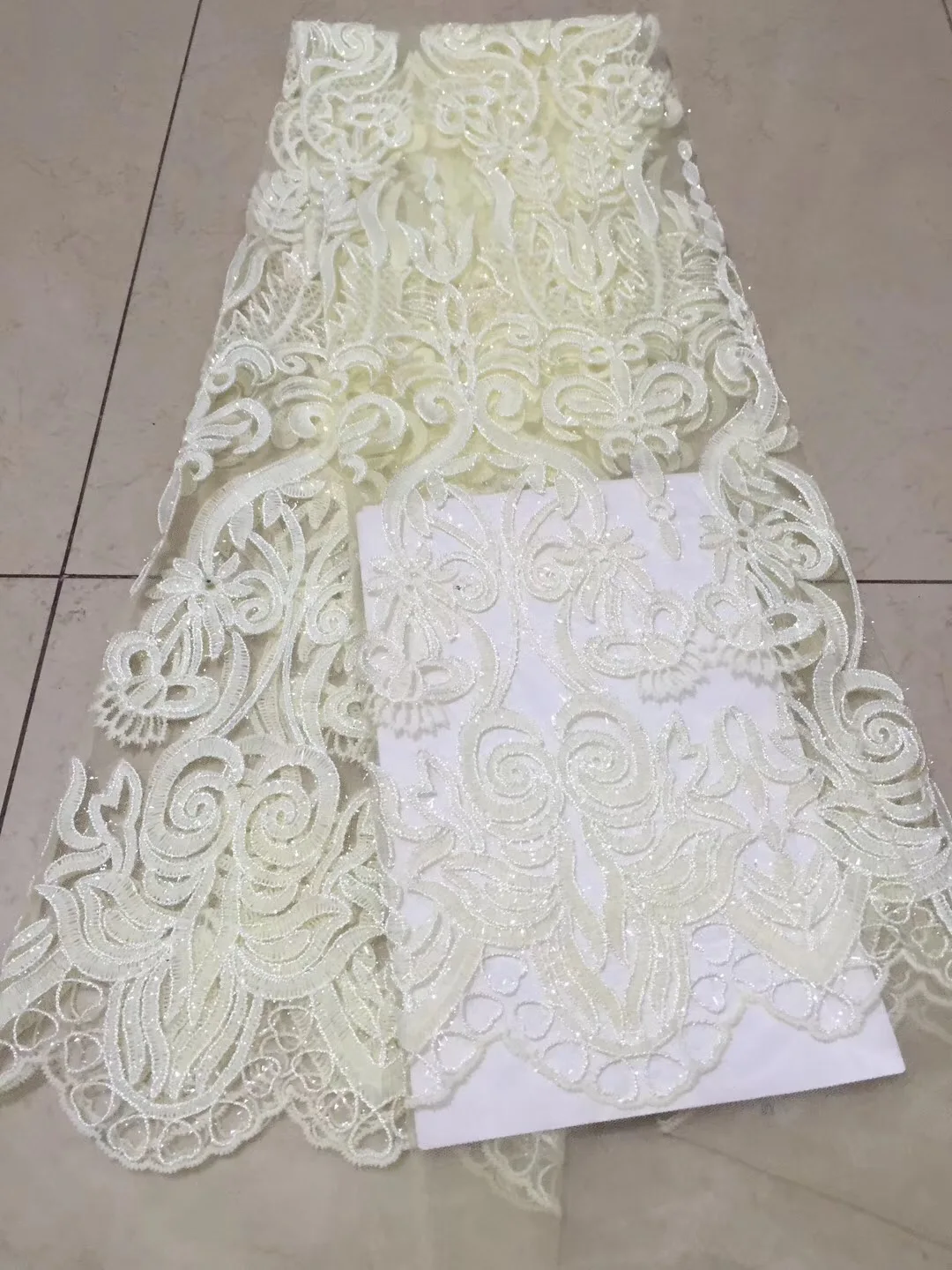 2018 нигерийская Высококачественная Свадебный кружевная ткань в африканском