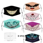 Маска для лица для взрослых, Рождественская, Пыленепроницаемая, забавная, 3D печатная, моющаяся, многоразовая ткань, детская Регулируемая уличная тушь для ресниц