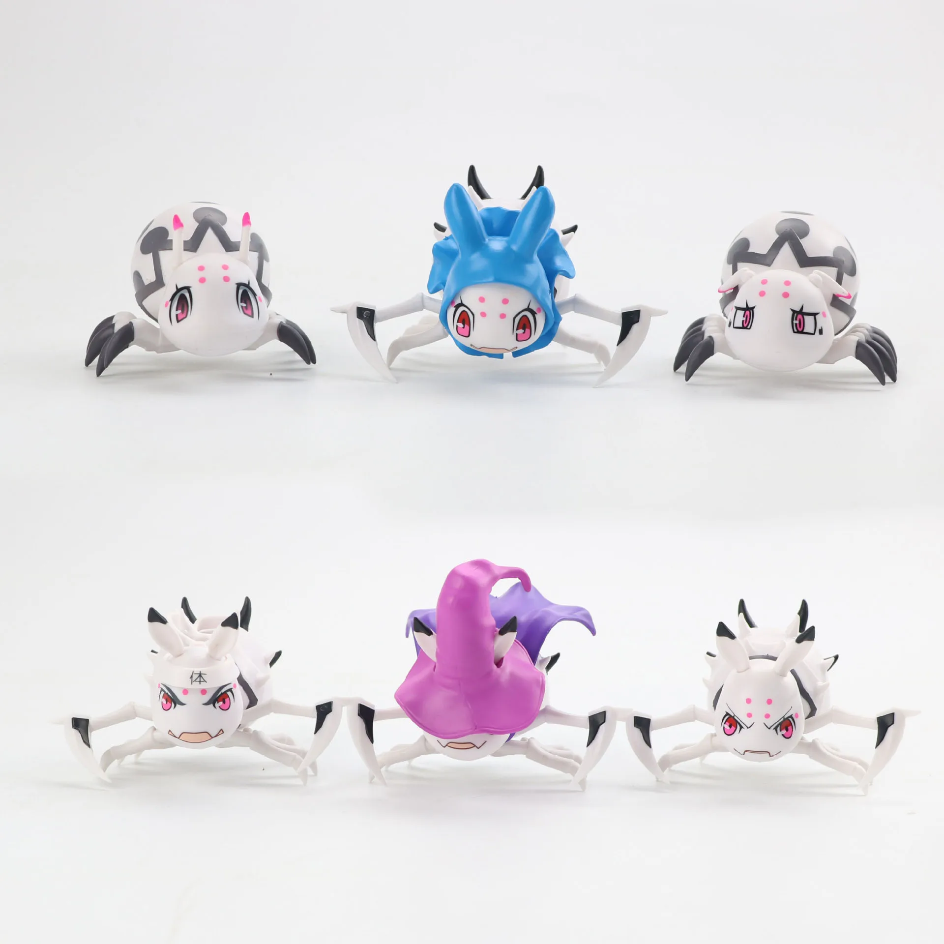 

6pcs Anime So I'm A Spider So What Action Figures Cartoon Pvc Figure Assemble Model Lovely Collectible Kawaii Gift Toy