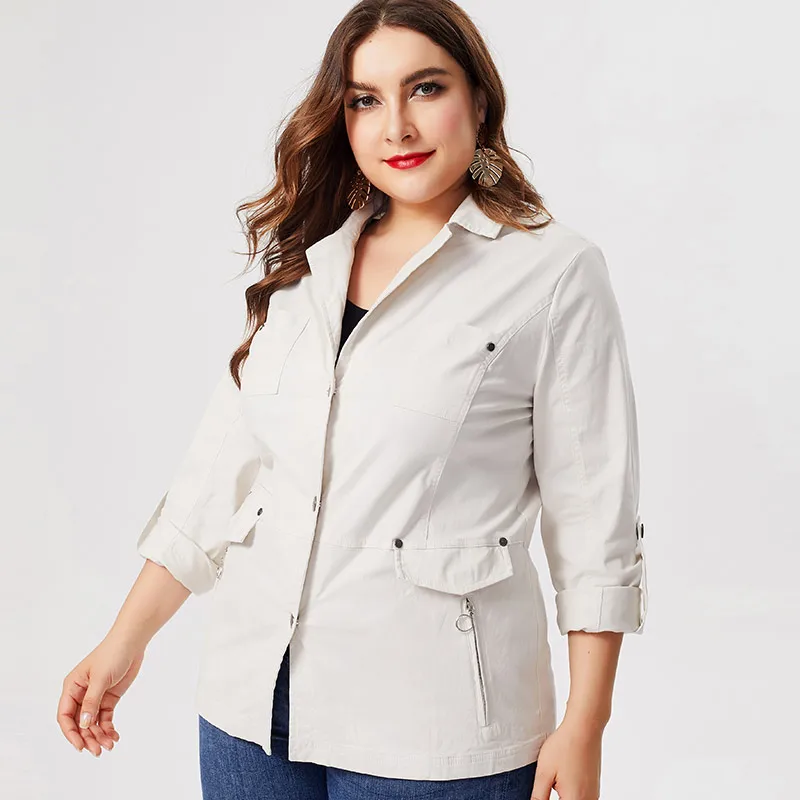 MG 2019 осень плюс размер Зимний женский s Тренч Модный офисный ветровка|Женские