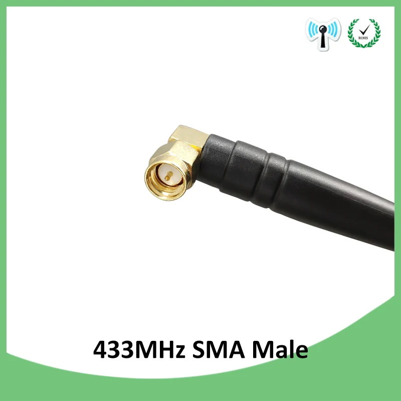 EOTH 20pcs 433mhz antenna 3dbi sma male lora antene pbx iot module lorawan signal receiver antena high gain