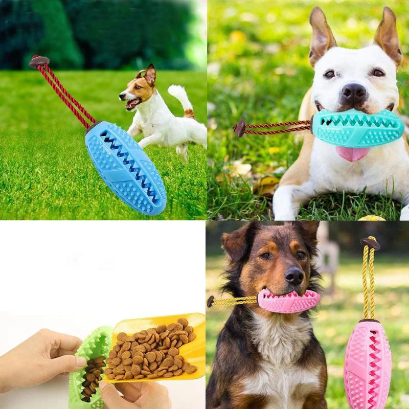 

Dog Chew Toys Ball Pet Toothbrush Toy Interactive Pet Dog Food Dispenser Leakage Toy Dog Bite Toy for Tooth Cleaning Pet Product