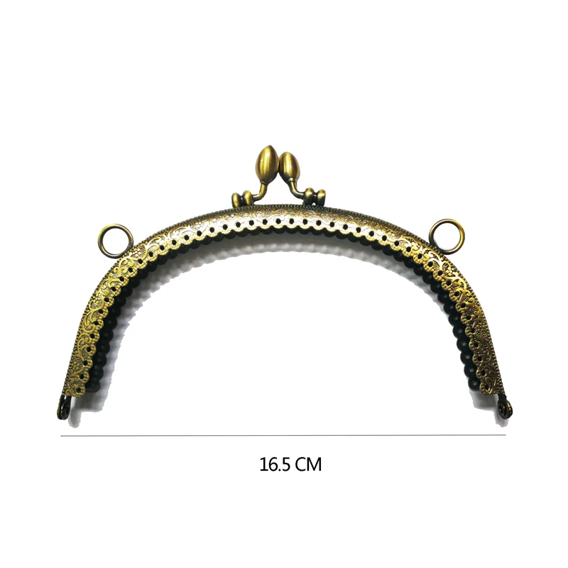 10pcs 8.5 12.5 16.5 20.5cm Metal Clasp Lock Bag Purses Frame Handle Bronze for Clutch Handbag Clasp Bag Hardware Accessories
