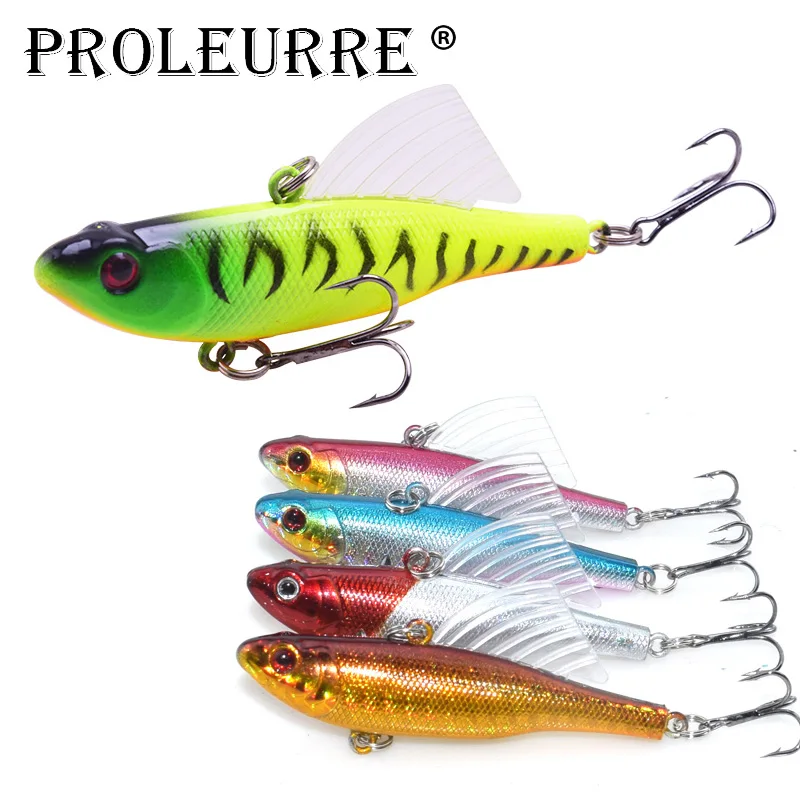 

1Pcs Winter Ice Fishing Lures 7cm 17.5g VIB Vibration Sinking Wobbler Artificial Hard Bait Jig Rotate Wing Pesca Fishing Tackle