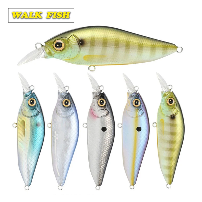 Walk Fish 1 шт. 100 мм 15 г плавающая блесна M005 приманка для рыбной ловли с трехмерными
