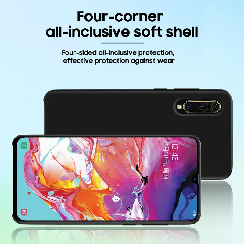Чехол для samsung A50 A40 чехол Официальный Высокое качество силиконовый чехол для samsung Galaxy A10 A20 A30 A40 A50 A70 чехол Крышка