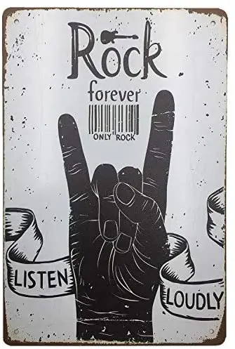 

Cinema Bar Wall Corridor Decoration Rock Music Festival Fun Home Decor Wall Retro Art Sign Metal Vintage Tin Sign 8x12 Inches