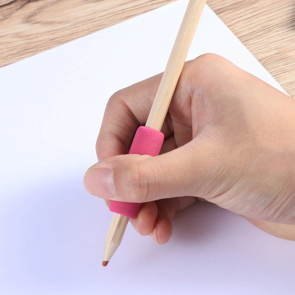 

10pcs Universal Skid Writing Training Devices Finger-protected (Random Color)