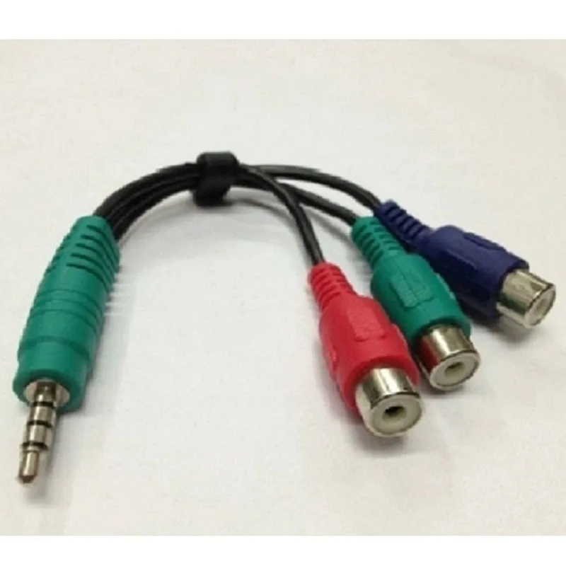 Audio cable DC3.5 turn 3 RCA 3.5 one in three AV adapter rpm 3AV mother extension line 15CM |