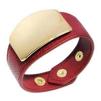 new leather women bracelet valentine day gift for girlfriend chakra jewelry buttons red womens bracelets fashion wristband